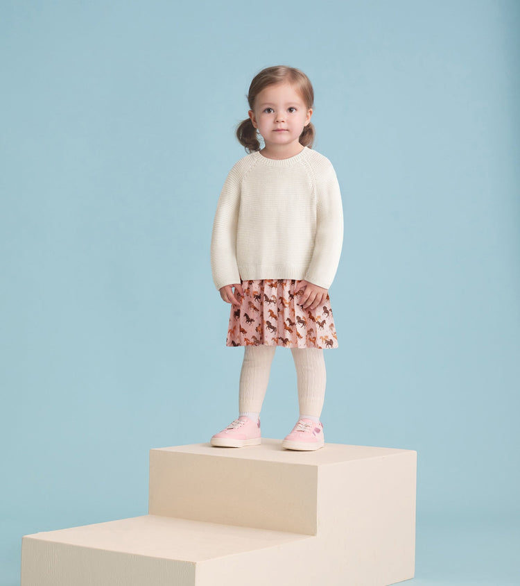 Tinsel Horses Mixed Media Sweater Dress