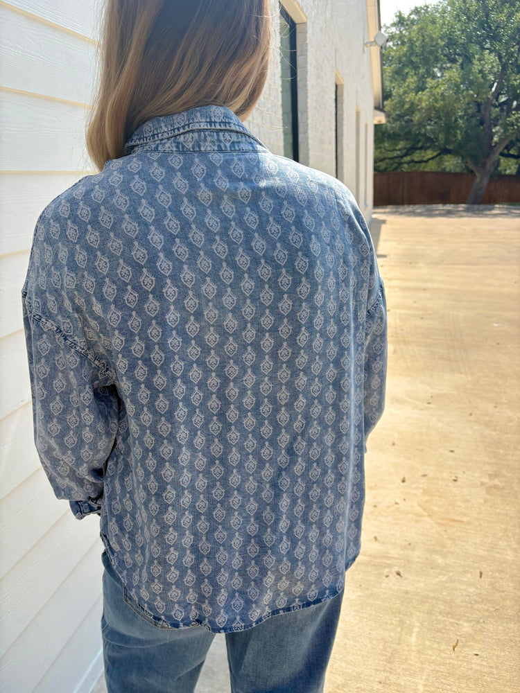 Tulip Crest Adrianna Tencel Button Up Shirt