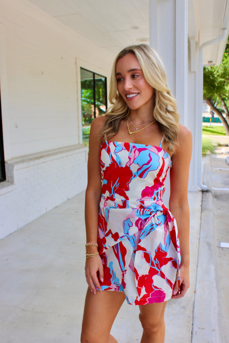 Samantha Multicolor Wrap Dress