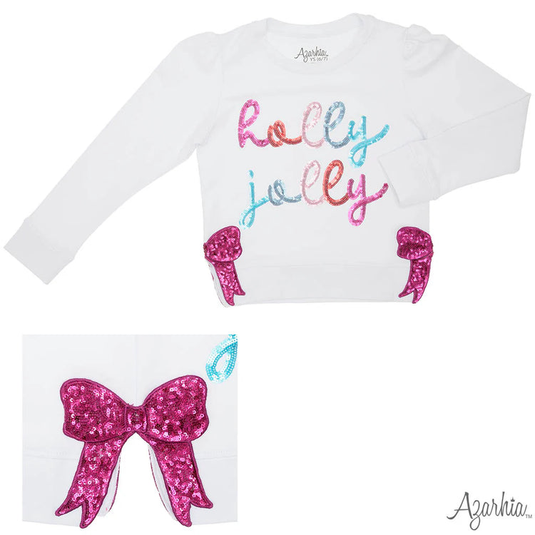 Sequin Holly Jolly LS Shirt