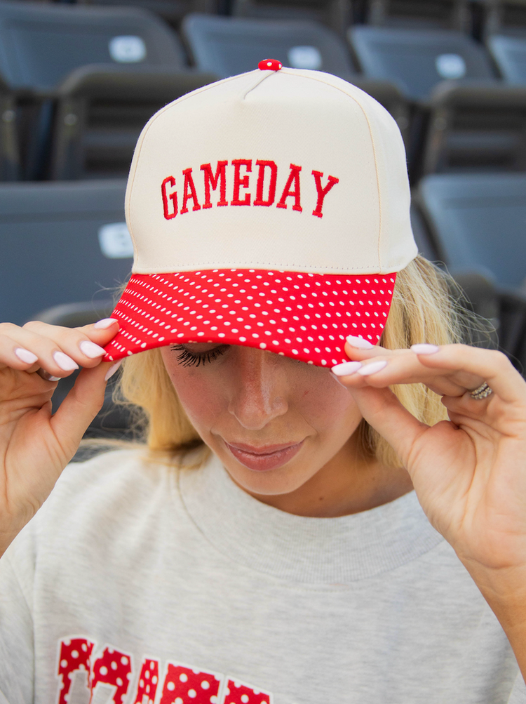 Gameday Polka Dot Trucker Hat