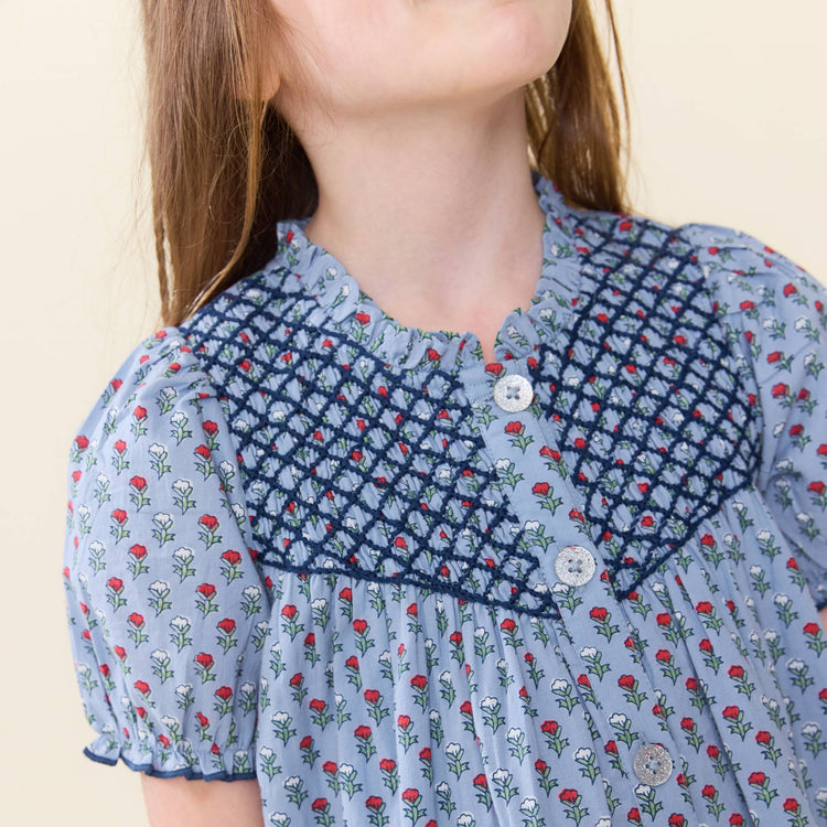 Light Blue Carnation Lucia Dress