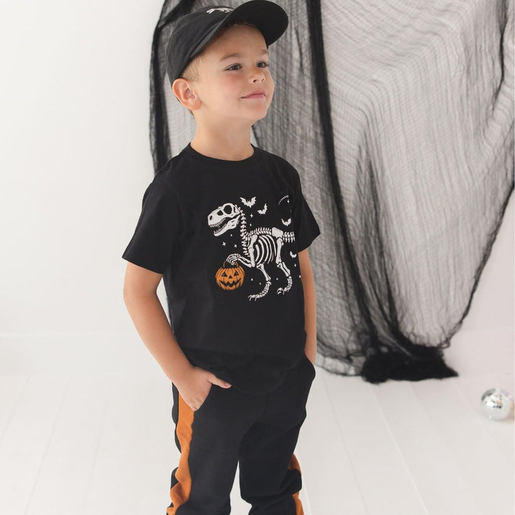 Dinosaur Skeleton Halloween SS T-Shirt
