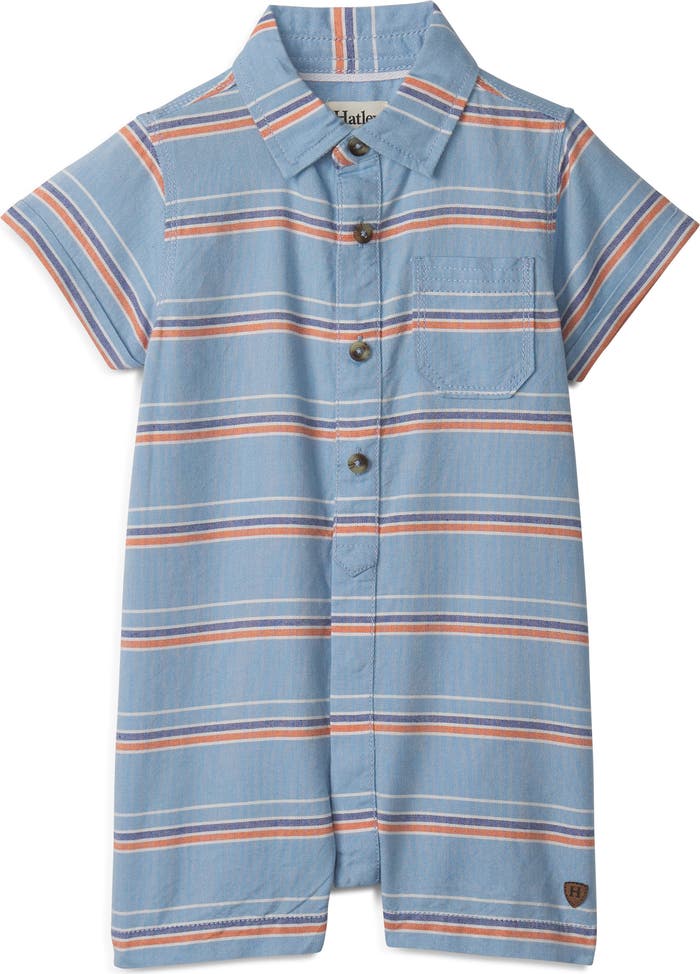 Blue Summer Woven Romper