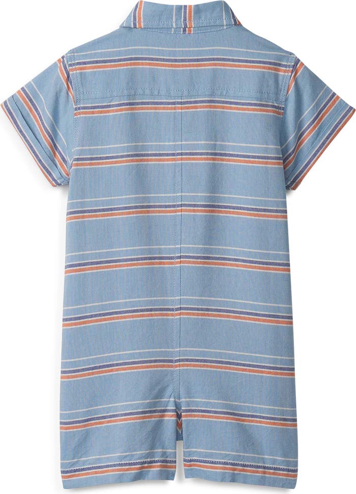 Blue Summer Woven Romper