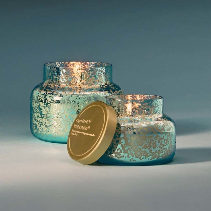 Aqua Opaline Mercury Jar 19 oz. Candle