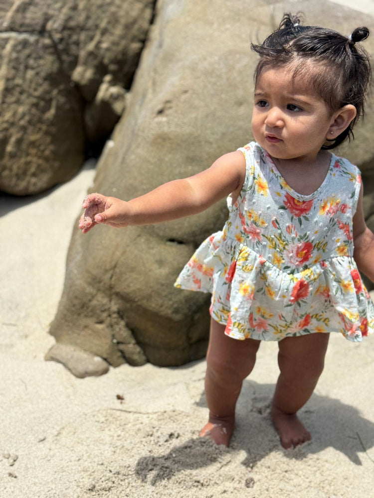 Retro Roses Nellie Onesie Dress