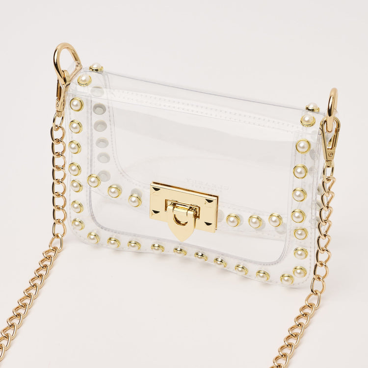 Clearly Handbags The Jackie In Pearl