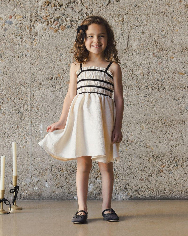 Metallic Ivory Annabelle Dress