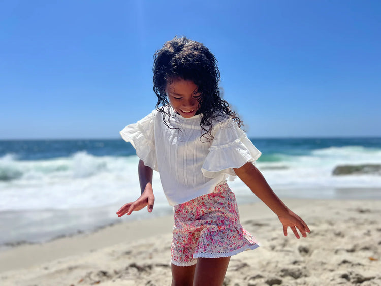 Pink Floral Liv Shorts