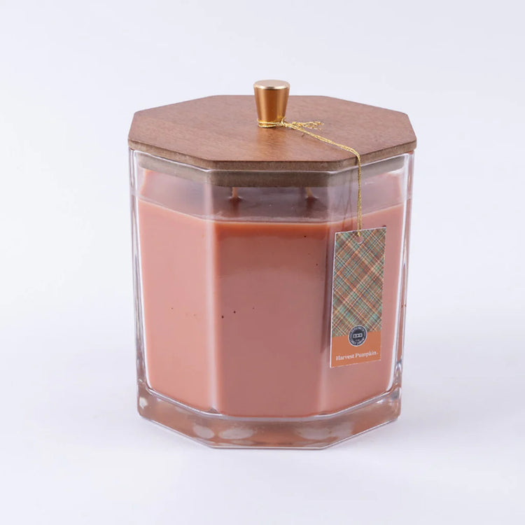 Harvest Pumpkin Holiday Large Decor Candle