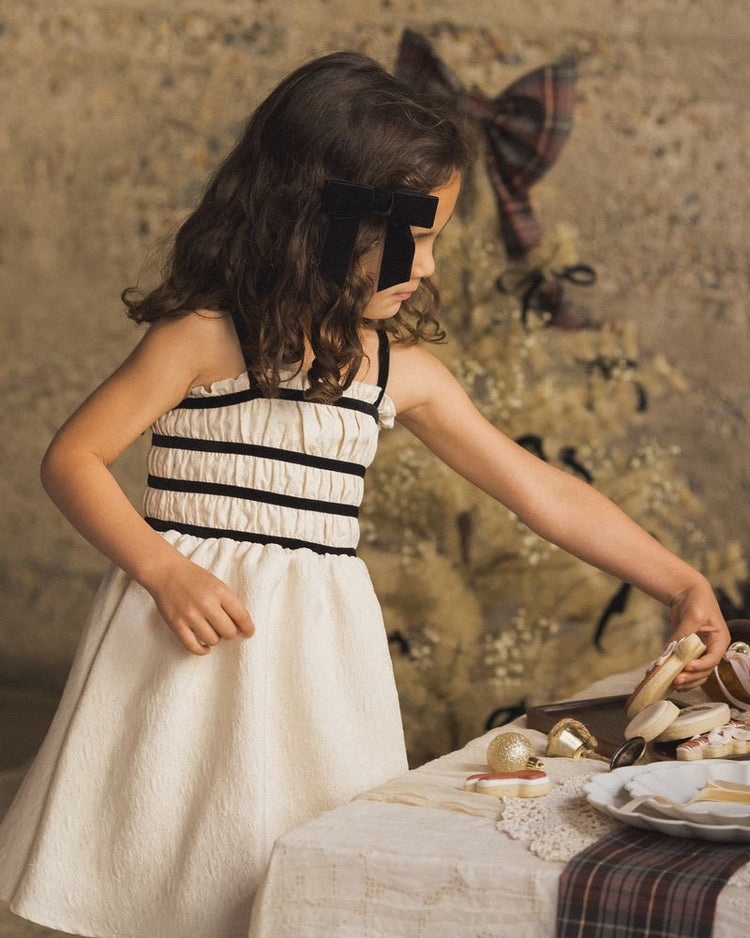 Metallic Ivory Annabelle Dress