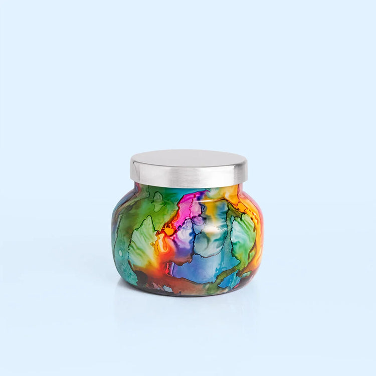 Volcano Petite Rainbow Watercolor Jar 8oz.