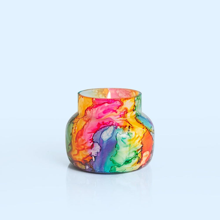 Volcano Petite Rainbow Watercolor Jar 8oz.