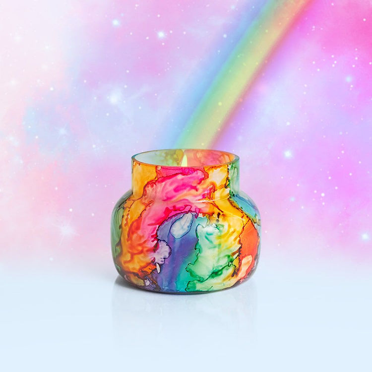Volcano Petite Rainbow Watercolor Jar 8oz.