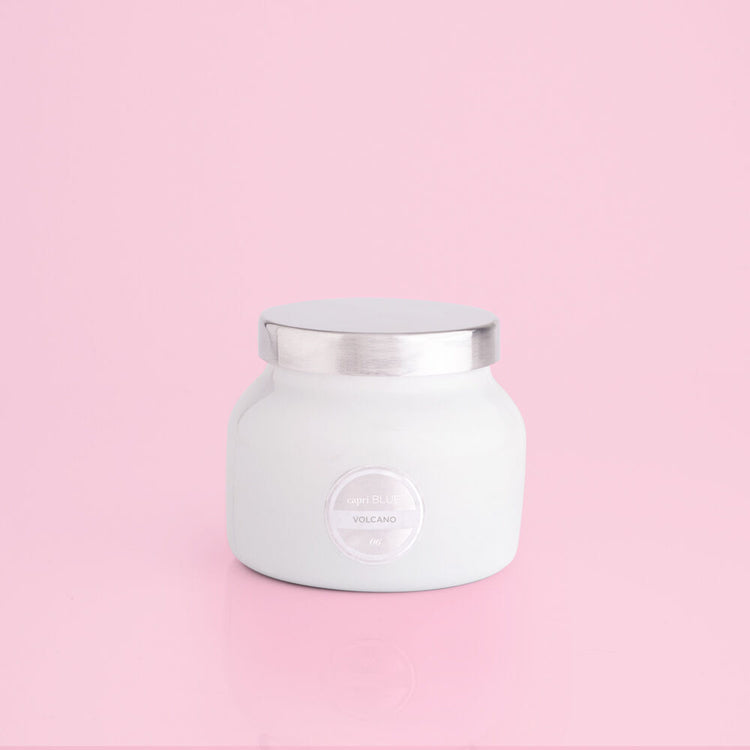 Volcano White Petite Jar 8oz.
