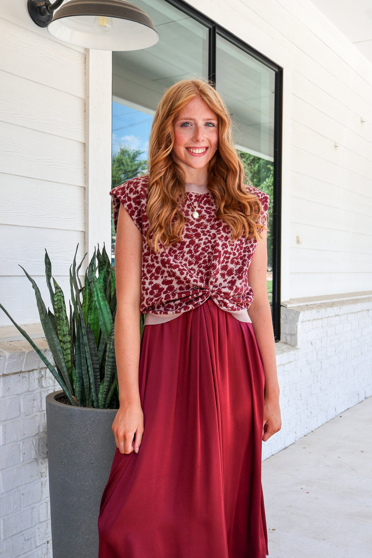Urban Edit Animal Print 2pc Dress