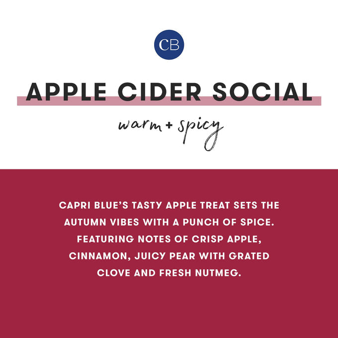 Apple Cider Social 8oz Glam Jar Candle