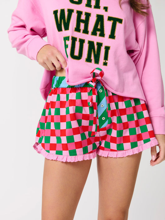 Checkered Boxer Shorts