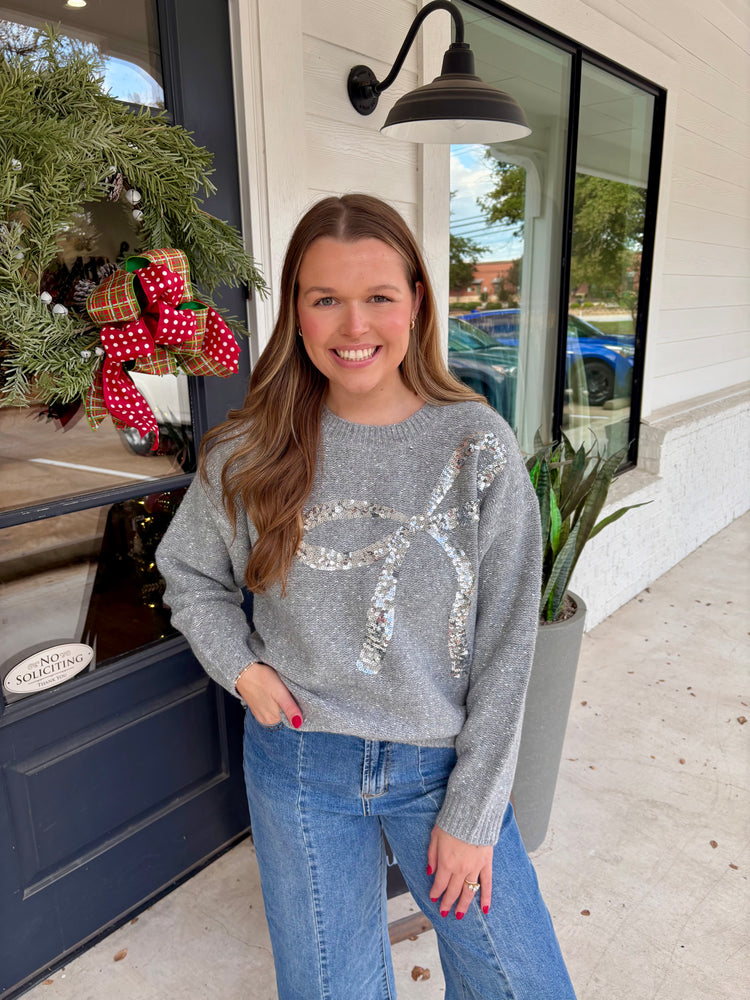 Happy Season Bow Sweater