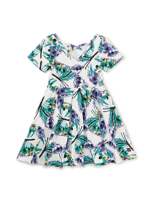 Carnival Butterfly Short Sleeve Ballet Dress