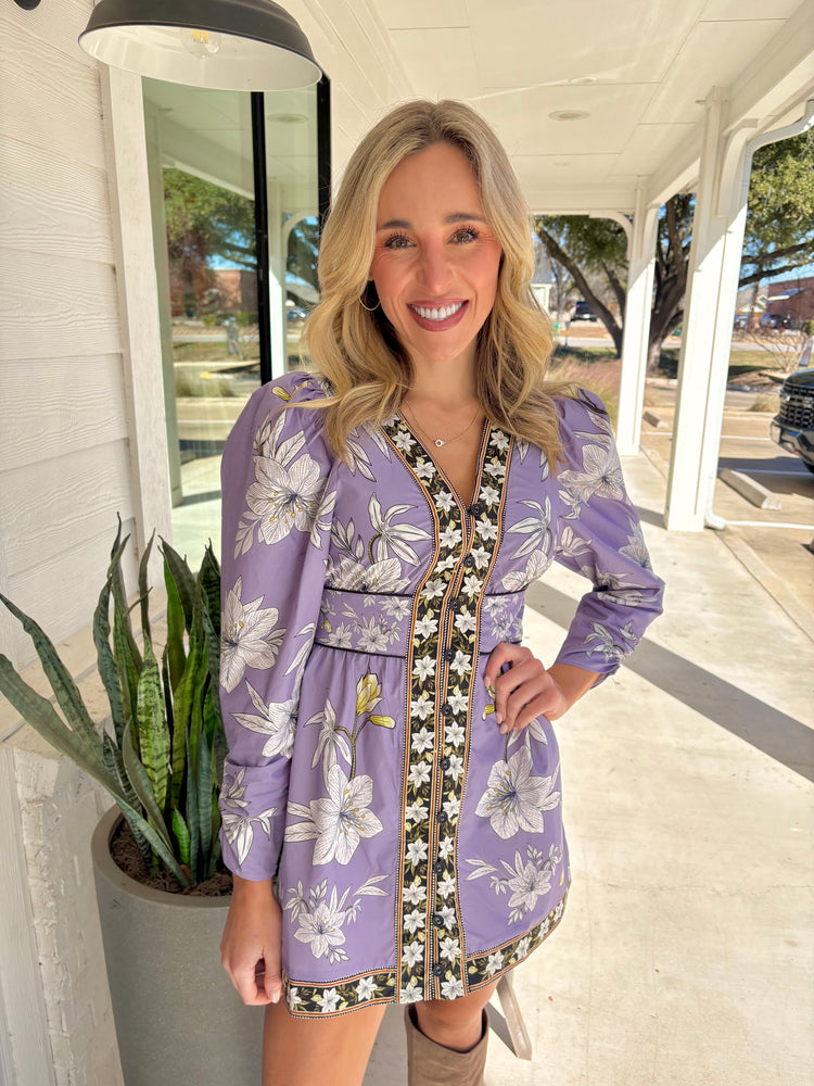 Amethyst Ankara Mini Dress