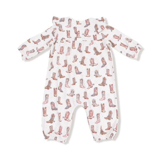 Future Cowgirl Ruffle Sleeve Romper