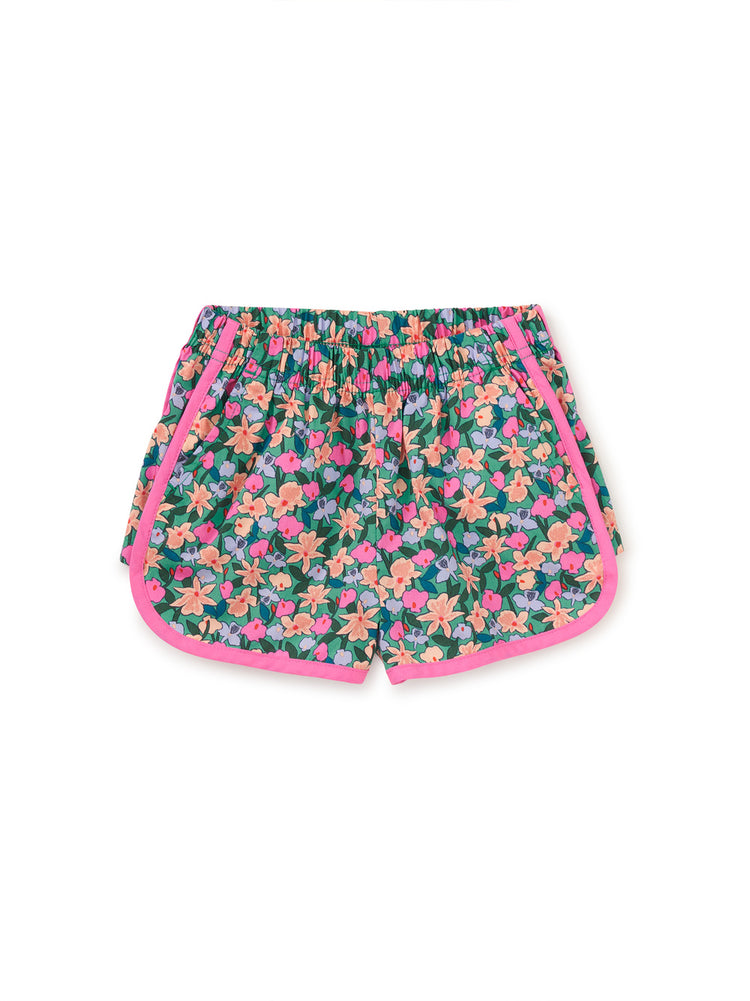 Orchid Ditsy Woven Dolphin Shorts