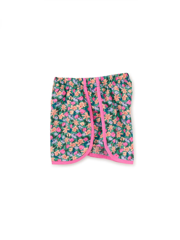 Orchid Ditsy Woven Dolphin Shorts