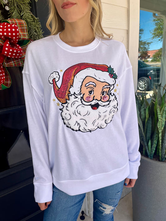 Jolly Red Santa Sweatshirt