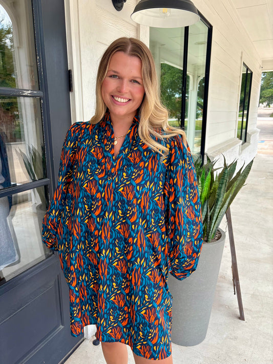 Amelia Midnight Garden Dress