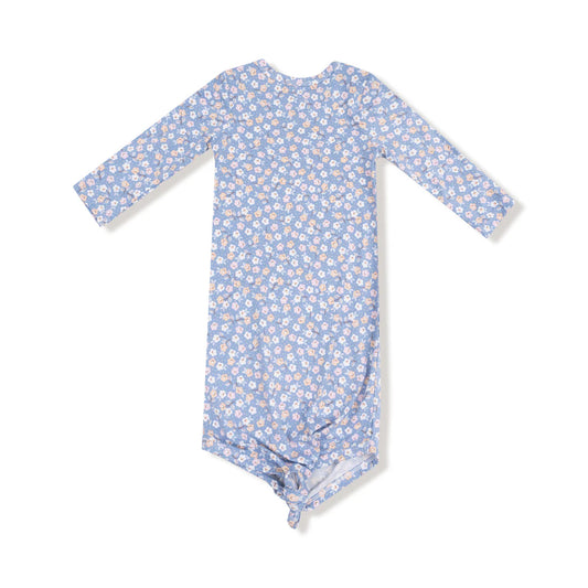 Country Calico Knotted Gown