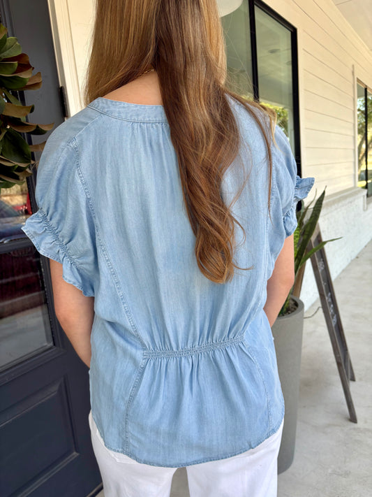 Julia Chambray Top