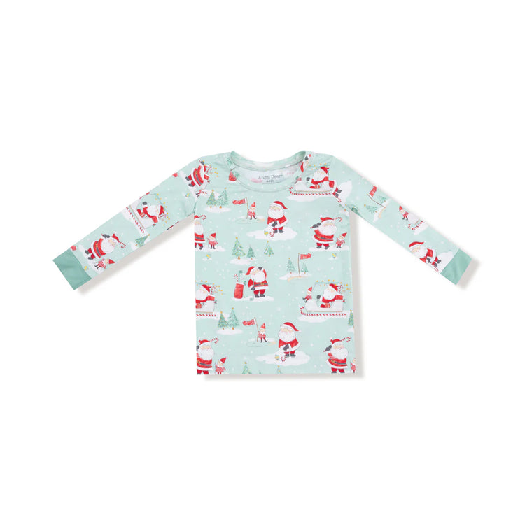 Golfing Santa & Elves LS Loungewear Set