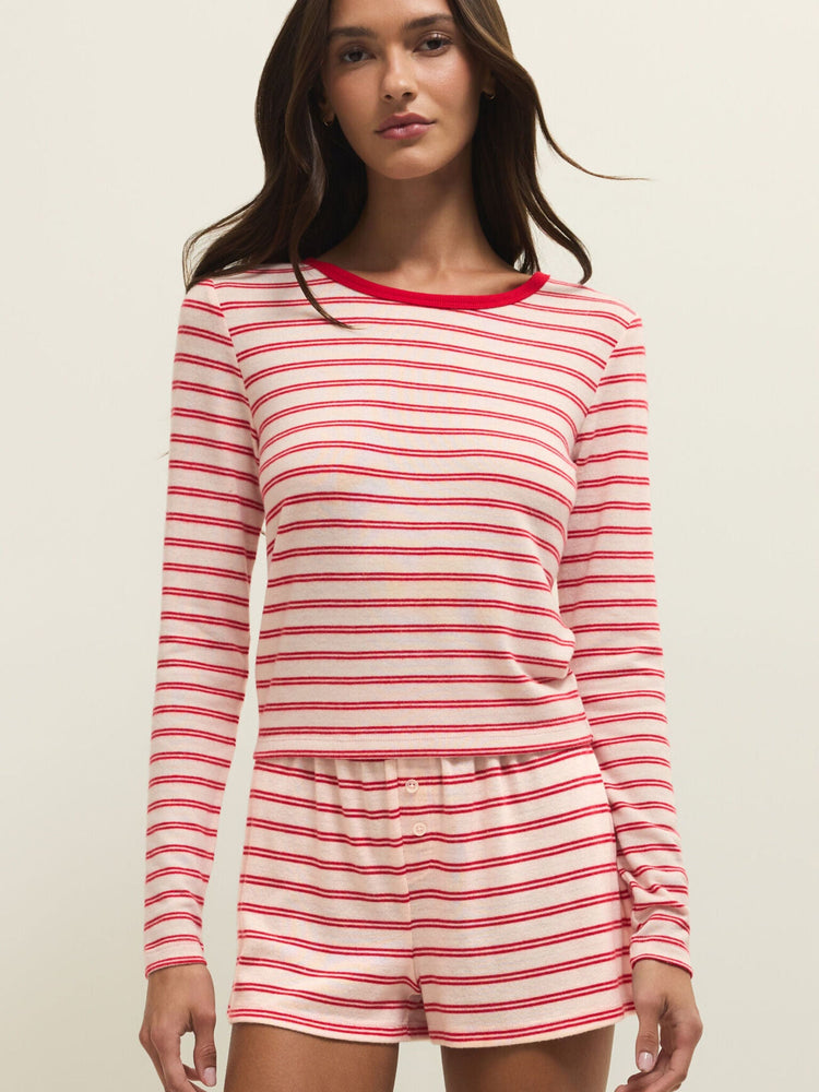 Night In Stripes LS Top