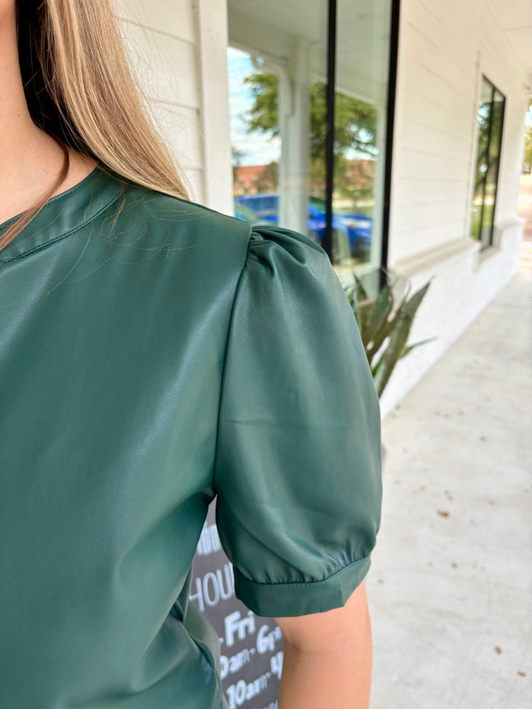 Kalia Rainforest Vegan Leather Top