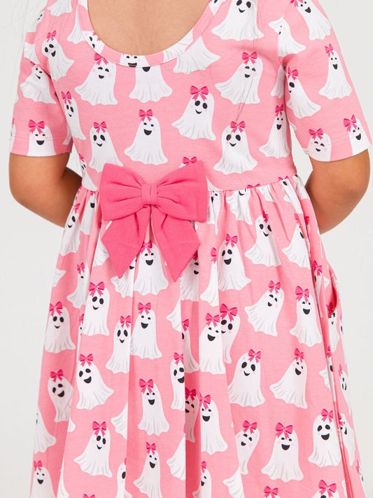 Ghostie Knit SS Twirl Dress