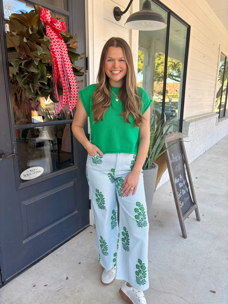 Green With Envy Sweater Top