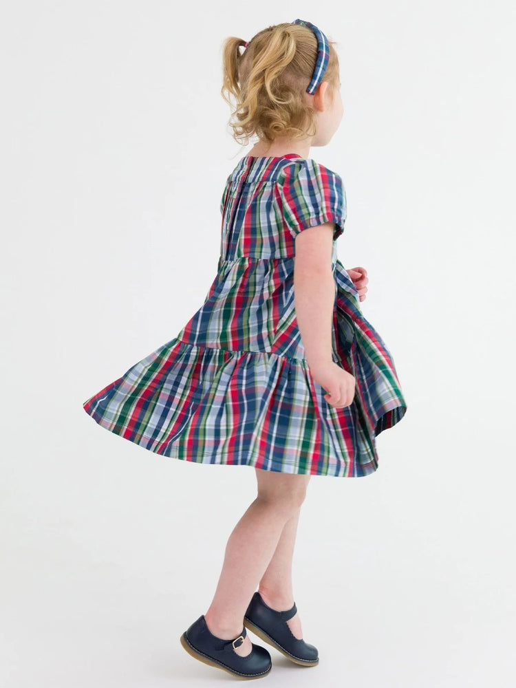 Prep School Plaid Tiered Dress