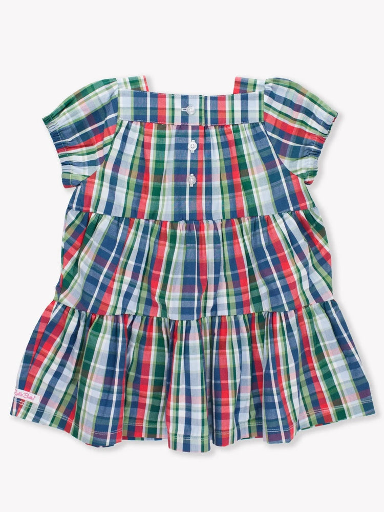 Prep School Plaid Tiered Dress