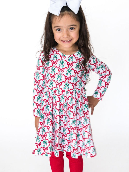 Carol of the Bows LS Twirl Dress