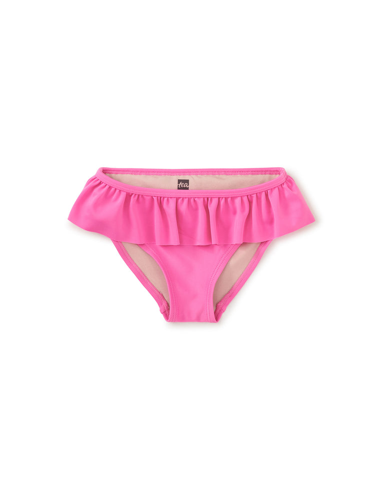 Tropical Pink Ruffled Bikini Bottoms