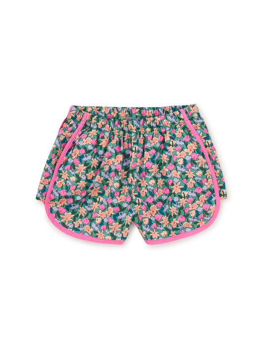 Orchid Ditsy Woven Dolphin Shorts