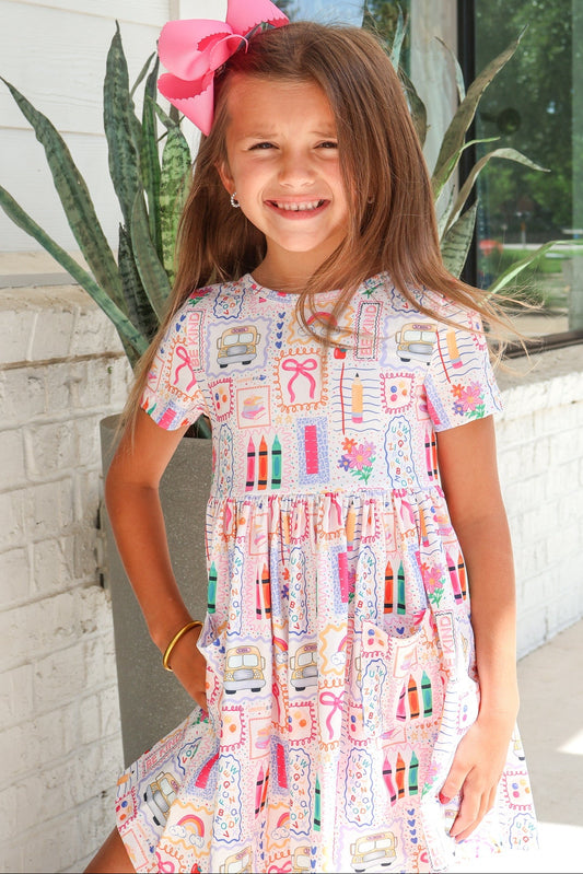 Art Class S/S Pocket Twirl Dress