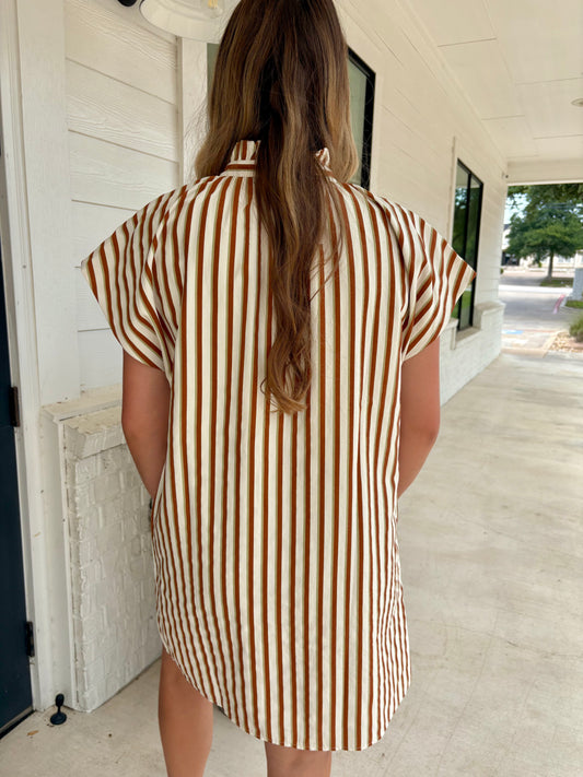 Hook'em Striped Dress