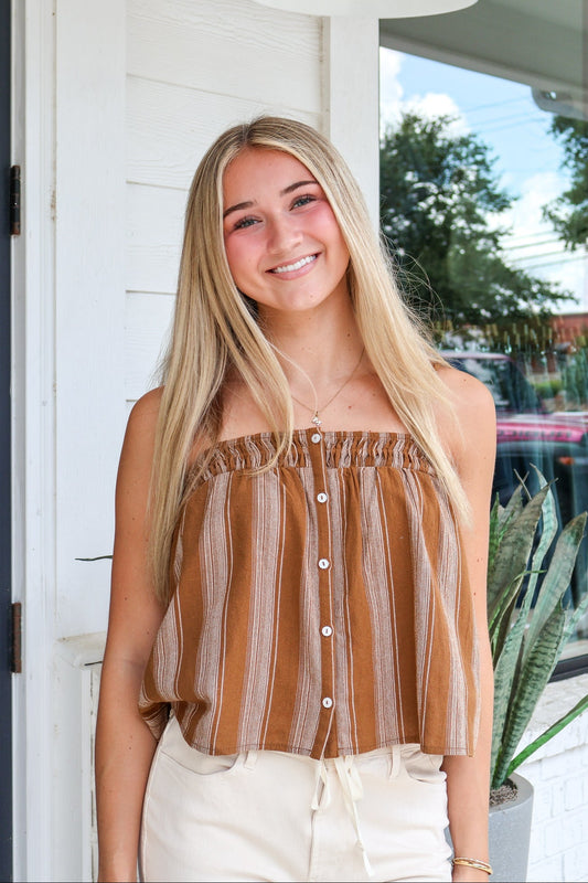Terra Rose Button Front Cami