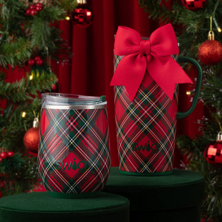 Christmas Plaid Travel Mug 22 oz.