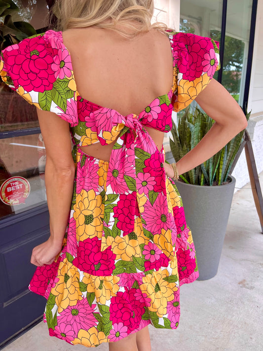 Flirty Floral Mini Dress