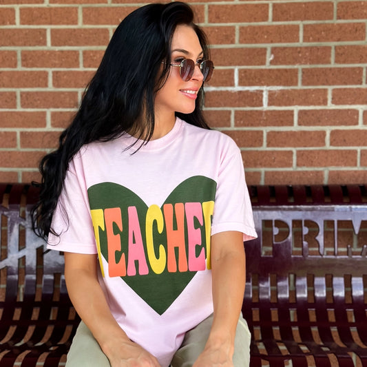 Colorful Teacher Tee