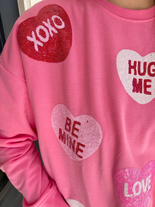 Valentine's Day Sparkle Sweatshirt